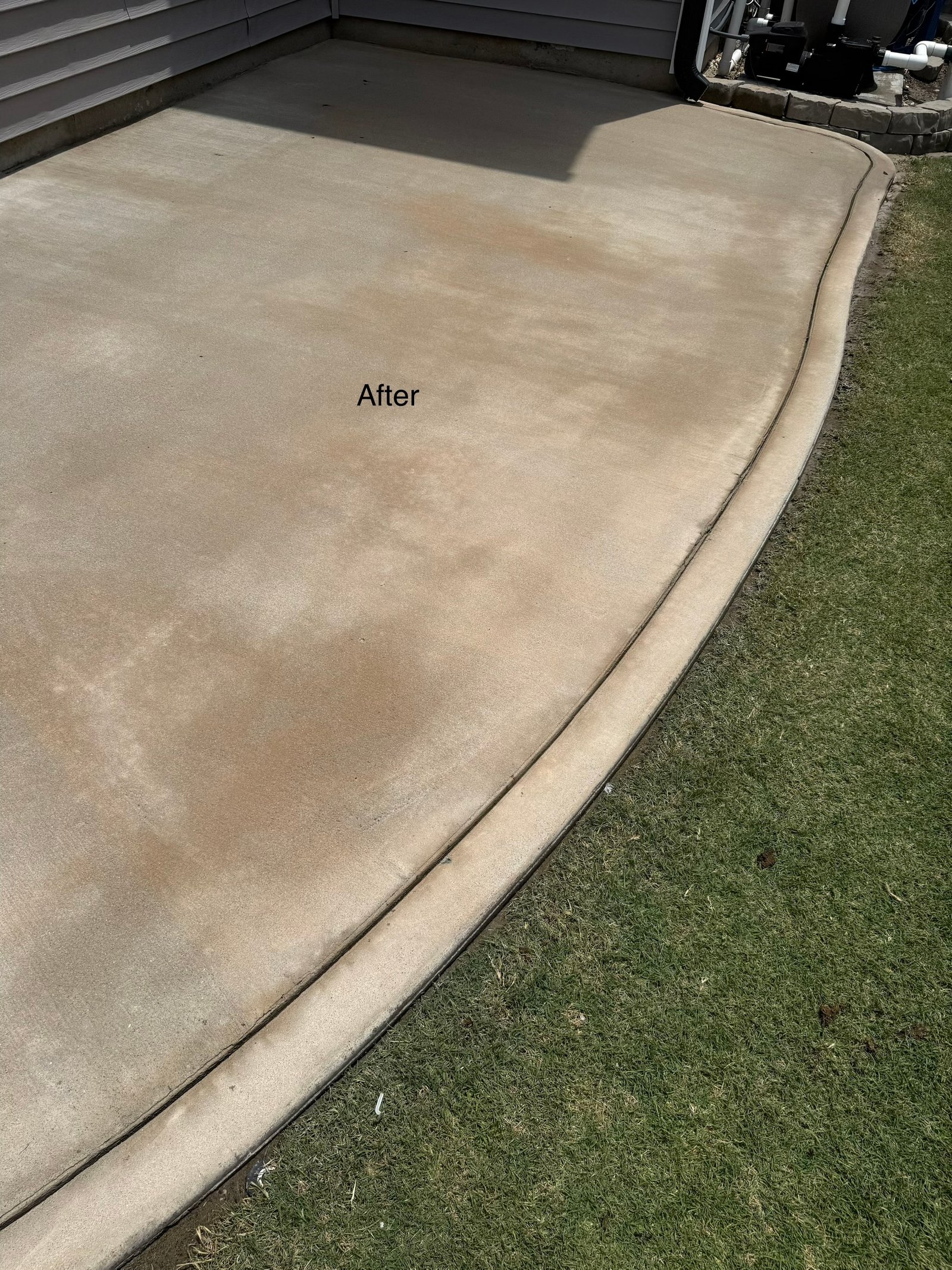 Patio Cleaning after cleaning